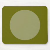 Circle - Khaki und Deep Olive Mousepad (Vorne)