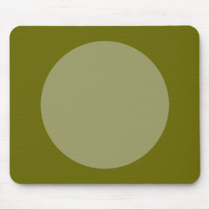 Circle - Khaki und Deep Olive Mousepad
