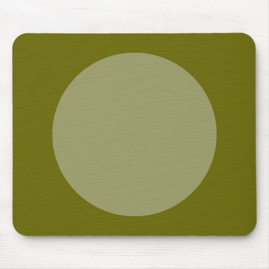 Circle - Khaki und Deep Olive Mousepad (Vorne)