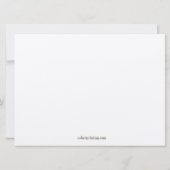 Circle Leaf Blätter braune Rings Hochzeitseinladun Einladung (Rückseite)