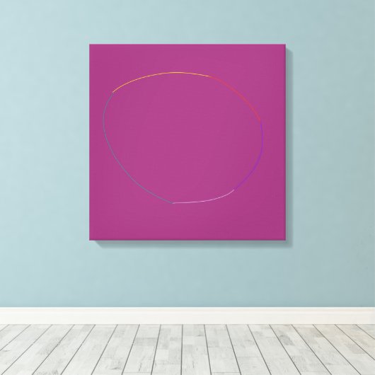 Circle Leinwanddruck (Insitu (Holzboden))