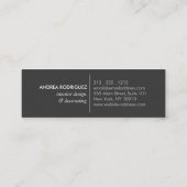 Circle-Logo für tropische Blätter Mini Visitenkarte (Rückseite)