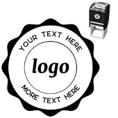Circle Logo mit Text Business Rubber Briefmarke Permastempel