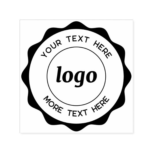 Circle Logo mit Text Business Rubber Briefmarke Permastempel (Design)