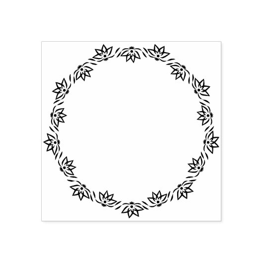 Circle Lotus Journal Gummistempel (Prägung)