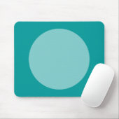 Circle - Lt Blue Green und Ocean Green Mousepad (Mit Mouse)