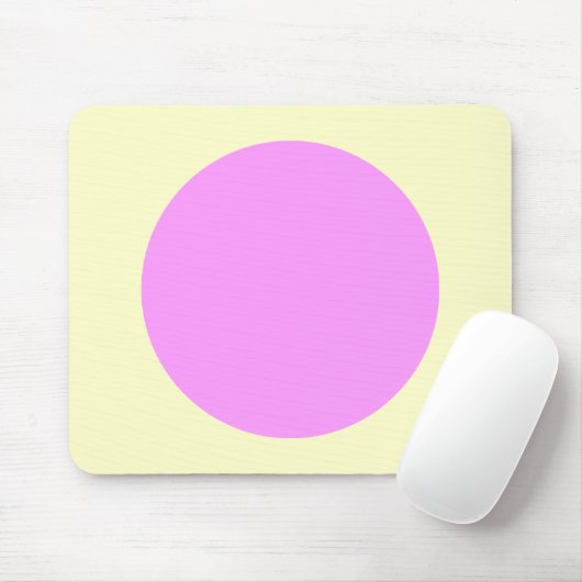 Circle - Lt Violet und Blassgelb Mousepad (Mit Mouse)