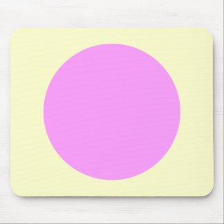 Circle - Lt Violet und Blassgelb Mousepad