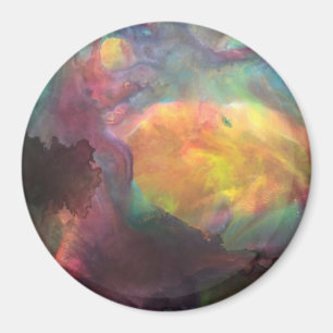 Circle Magnet mit Johnson Abstrakt Artwork