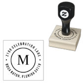 Circle Monogramm Gummistempel (Stempel)