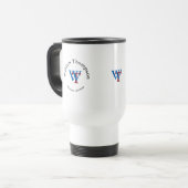 Circle Monogramm - personalisiertes Werbelogo Reisebecher (Vorderseite Links)
