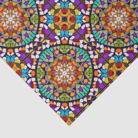 Circle Mosaic - 3D-Effekt - Decoupage Crafting Seidenpapier (Ausschnitt)