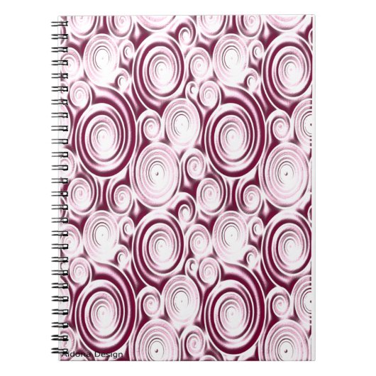 Circle-Muster-Notebook Notizblock (Vorderseite)