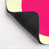 Circle - Neonrot und Blassgelb Mousepad (Ecke)