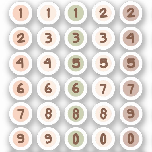 Circle numbers aufkleber (Vorderseite)