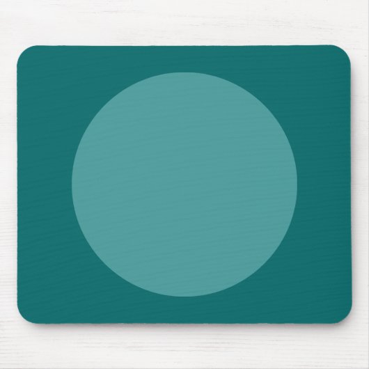 Circle - Ocean Green und Moss Green Mousepad (Vorne)
