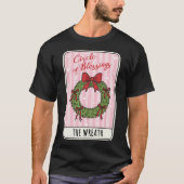 Circle of Blessings Christmas Wreath T-Shirt (Vorderseite)
