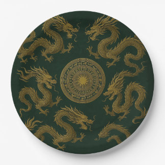 Circle of Dragons Plate Pappteller