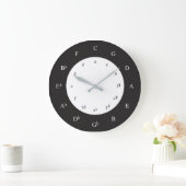 Circle of Fifths Wall Clock Große Wanduhr (Zuhause)