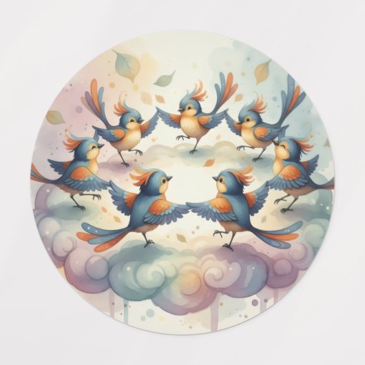 Circle of Flight and Whimsy Etiketten (Design 1)