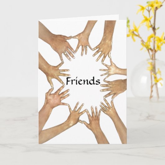Circle of Friends Support Card Karte (Gelbe Blume)