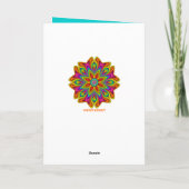 Circle of Happiness, decorative birthday card Karte (Rückseite)