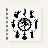 Circle of Indian Dance Notebook (Square) Notizblock (Vorderseite)