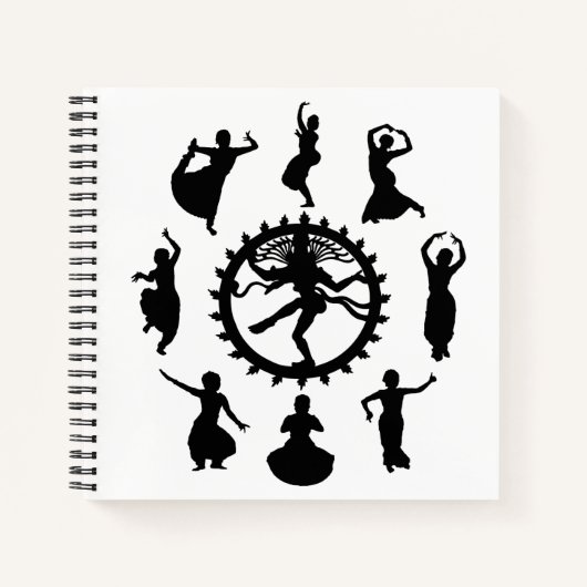 Circle of Indian Dance Notebook (Square) Notizblock (Vorderseite)