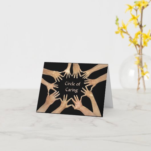 Circle of Kümmern Sympathy Card Karte (Gelbe Blume)