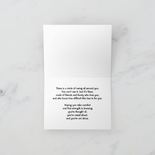 Circle of Kümmern Sympathy Card Karte (Innenseite)