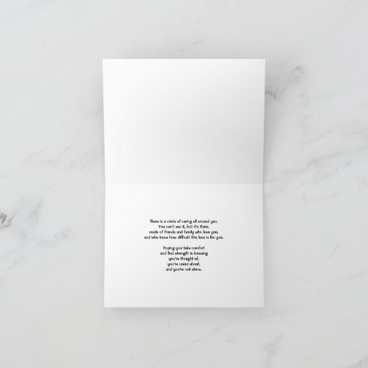 Circle of Kümmern Sympathy Card Karte (Innenseite)