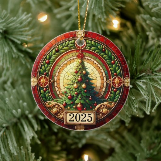 Circle of Light – Christmas Tree Blessing 2025” Keramik Ornament (Baum)