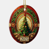 Circle of Light – Christmas Tree Blessing 2025” Keramik Ornament (Rechts)