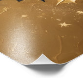 Circle of Light – Golden Winter Wreath Poster (Ecke)