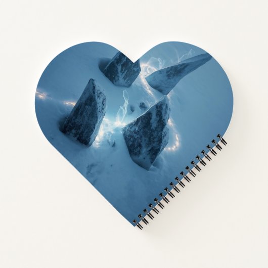 Circle of Light in the Snow Notizblock (Rückseite)