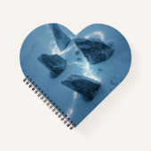 Circle of Light in the Snow Notizblock (Vorderseite)