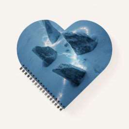 Circle of Light in the Snow Notizblock