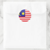 Circle of Malaysia Quality Flag Runder Aufkleber (Tasche)