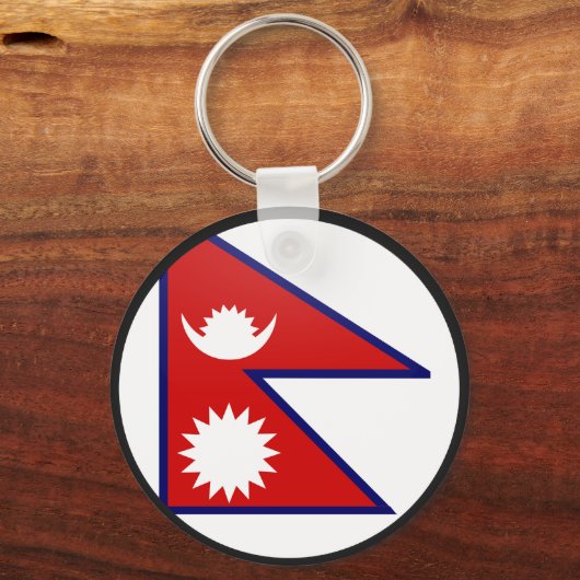 Circle of Nepal Quality Flag Schlüsselanhänger (Vorderseite)