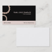 Circle of Pearls Logo - White Cultured Pearls Visitenkarte (Vorne/Hinten)