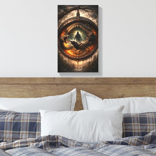 Circle of the Devouring Wild Leinwanddruck (Insitu (Schlafzimmer))