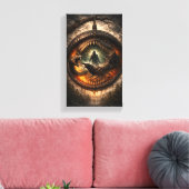 Circle of the Devouring Wild Leinwanddruck (Insitu (Wohnzimmer))