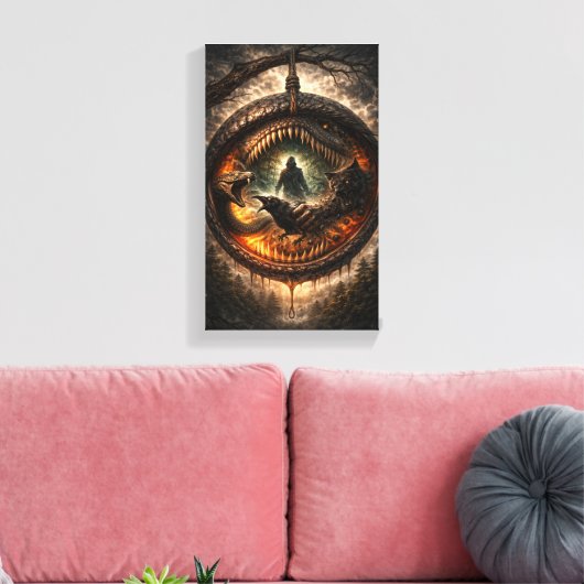 Circle of the Devouring Wild Leinwanddruck (Insitu (Wohnzimmer))