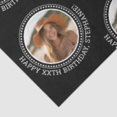 Circle One Foto Happy Birthday Gruß - Black Seidenpapier (Ausschnitt)