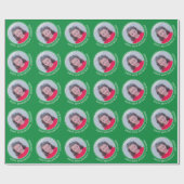 Circle One Foto mit Geburtstagsgrün Geschenkpapier (Flach)