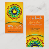 Circle Ornament Mandala Art , Visitenkarte (Vorne/Hinten)