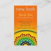 Circle Ornament Mandala Art , Visitenkarte (Rückseite)