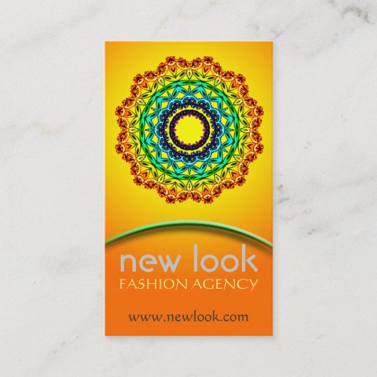 Circle Ornament Mandala Art , Visitenkarte (Vorderseite)