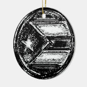 Circle Ornament Puerto Rico Resistance Flag (Links)