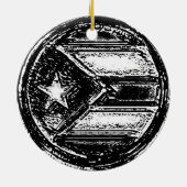 Circle Ornament Puerto Rico Resistance Flag (Hinten)